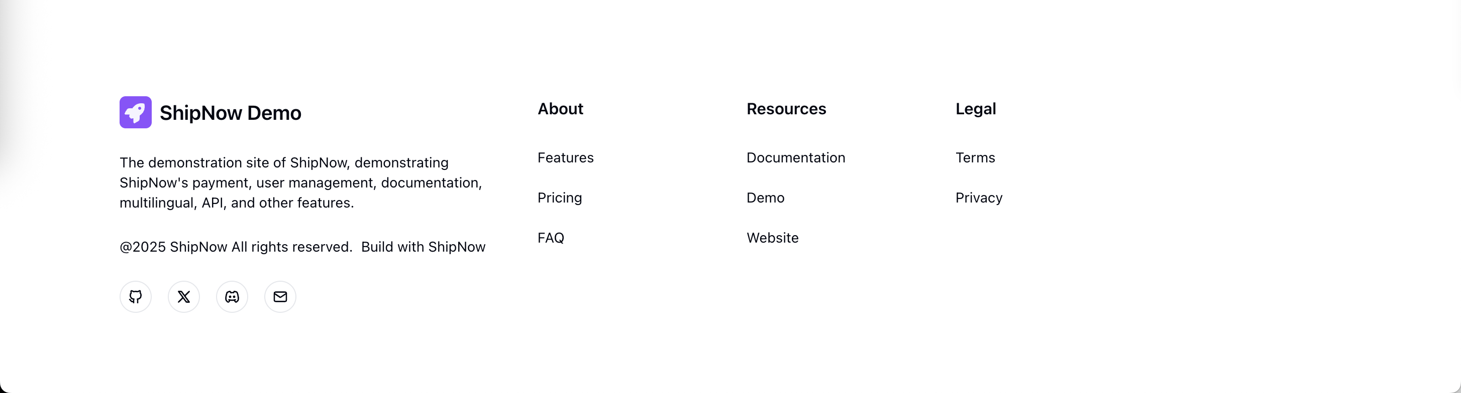 Footer Component